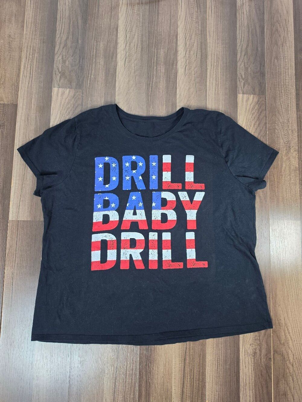 Gildan Drill Baby Drill Patriotic Political Oversized Graphic Tee Unisex. 3XL